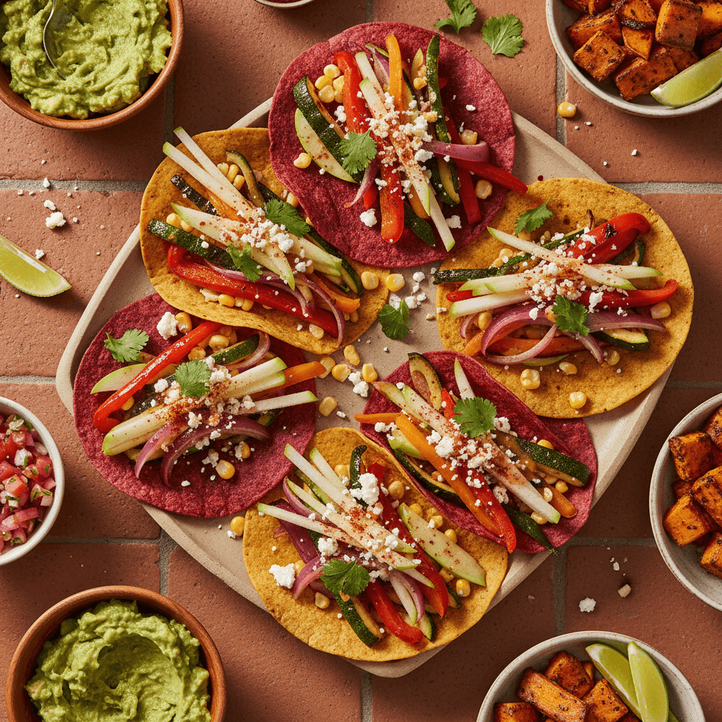 Wraps végétariens façon mexicaine