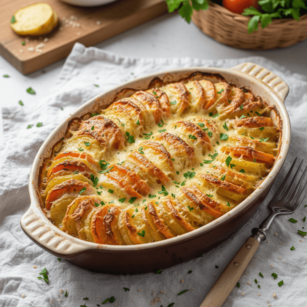 Gratin de Pommes de Terre & Carottes