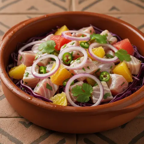 Bowl de ceviche de dorade aux agrumes