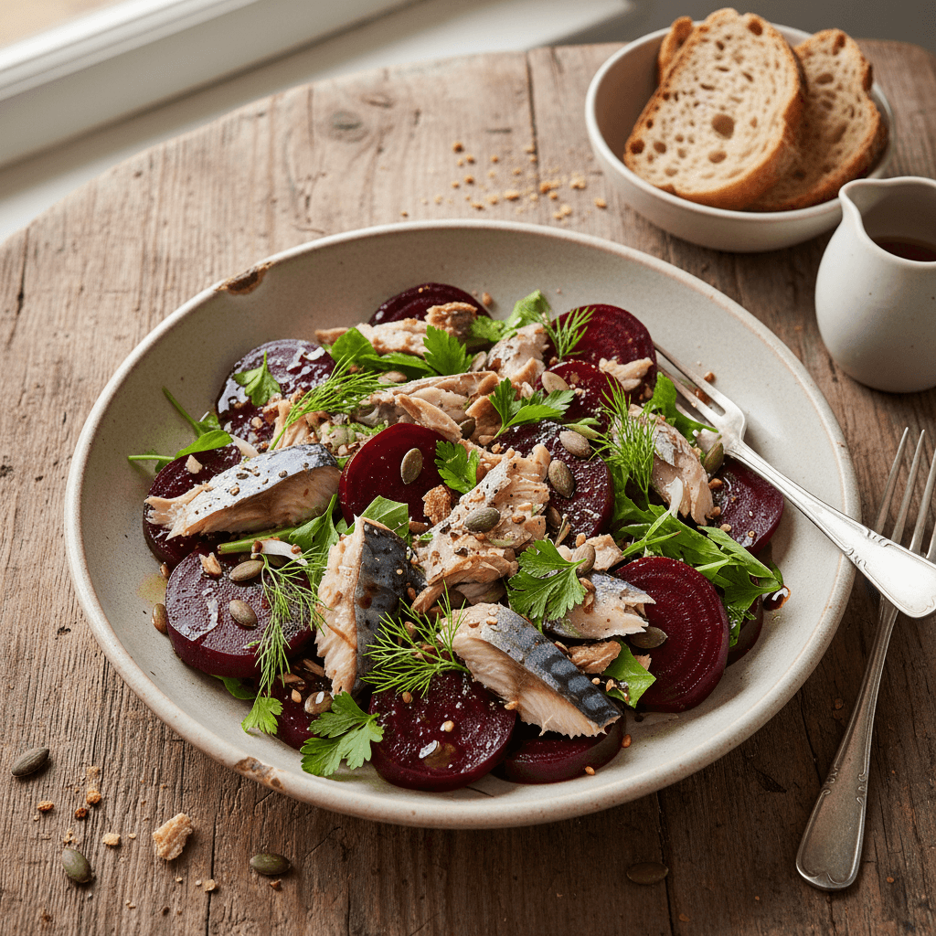 Beet and Mackerel Salad