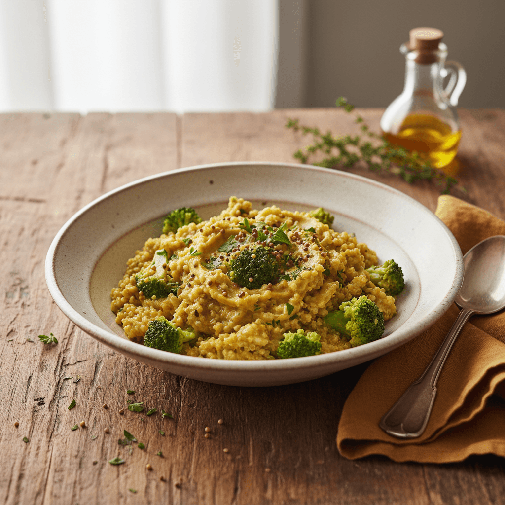 Quinoa Risotto with Broccoli and Mustard