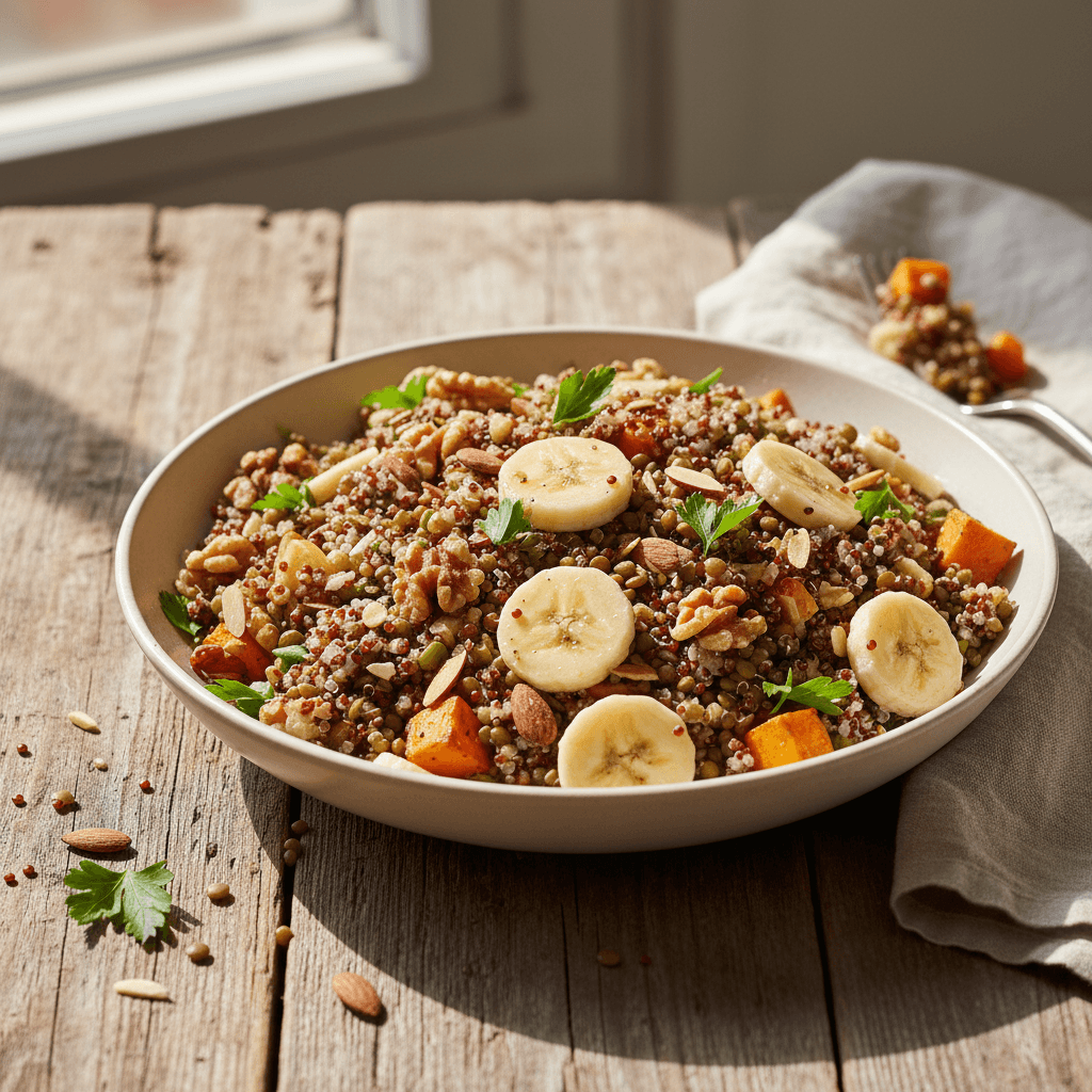 Energy-Packed Quinoa and Lentil Salad