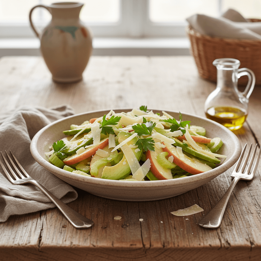 Mixed Salad: Apples, Avocados, and Celery