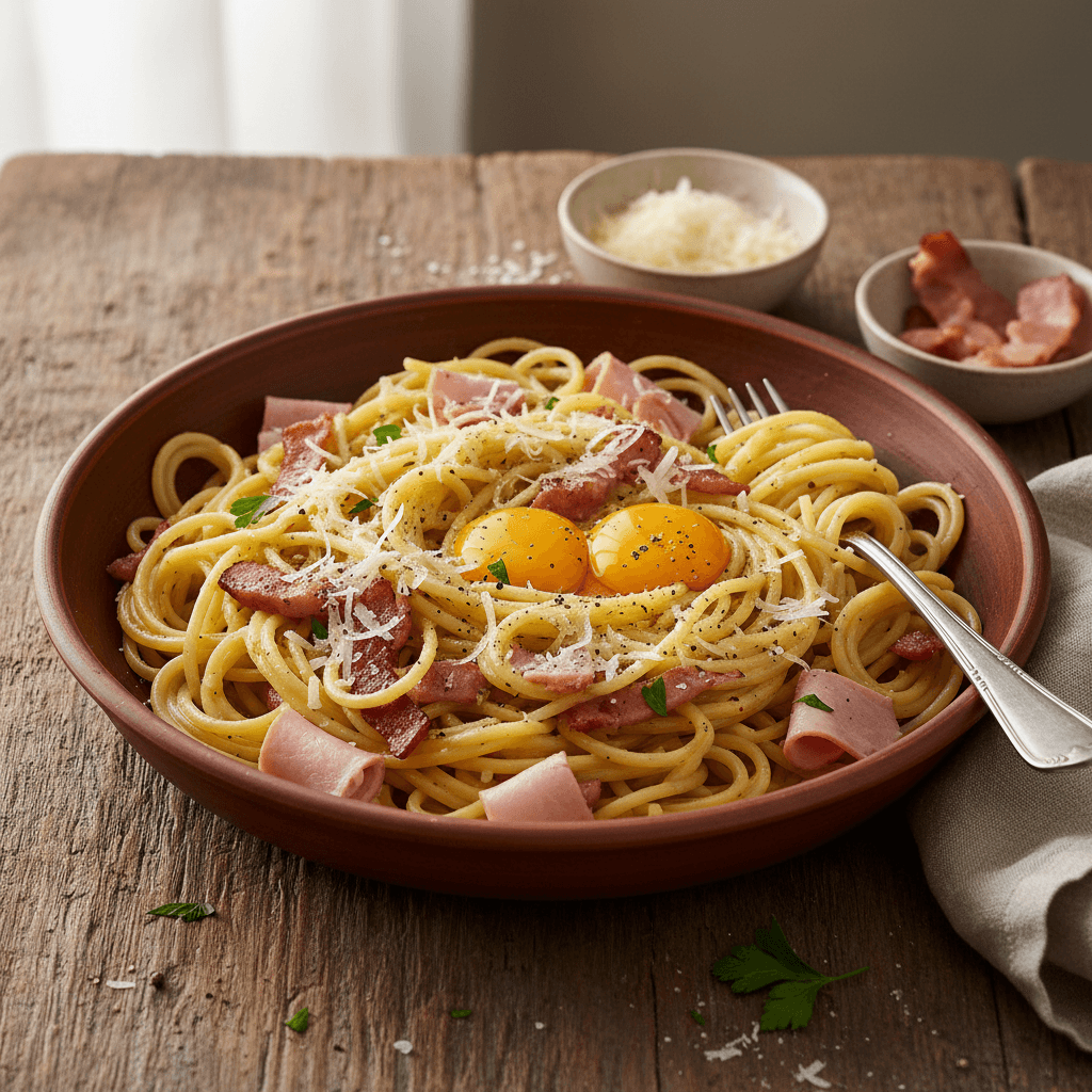 Simplified Carbonara Pasta