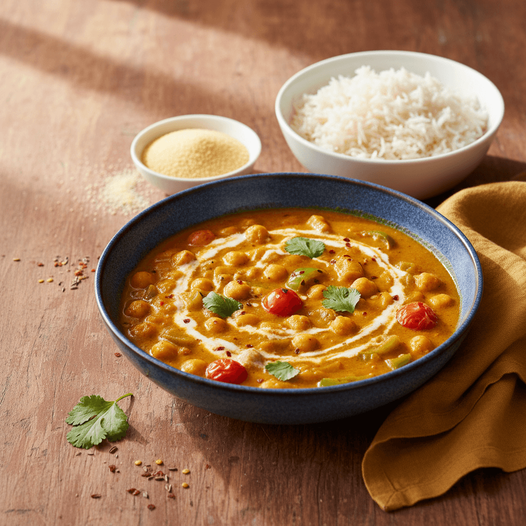Quick Vegetarian Chickpea Curry