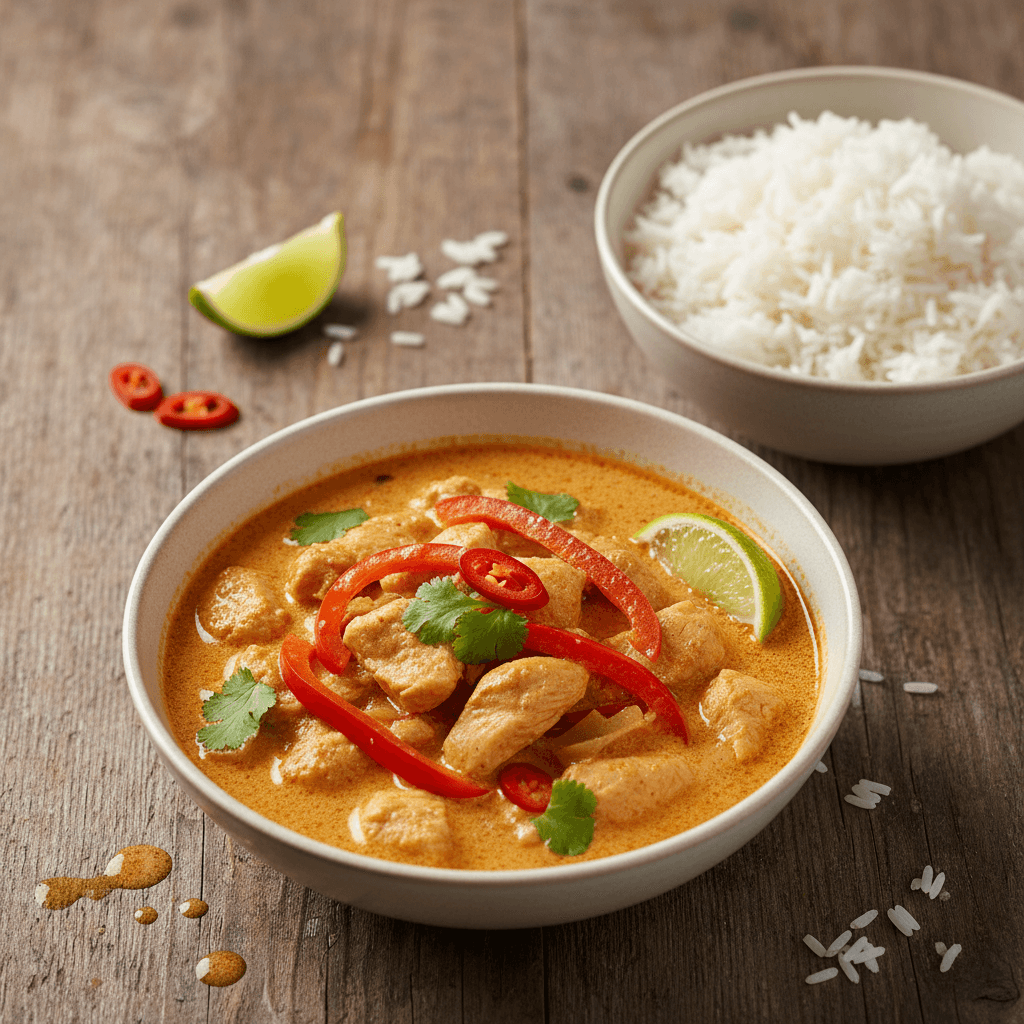 Curry Thaï Poulet-Coco (avec riz)