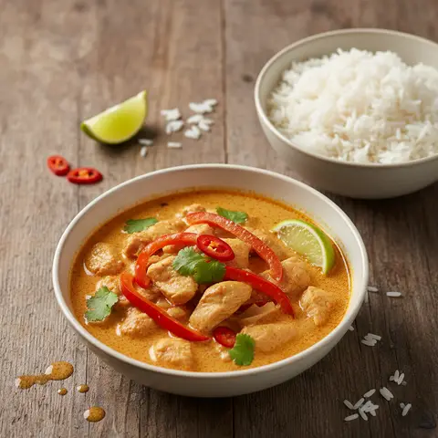 Curry Thaï Poulet-Coco (avec riz)