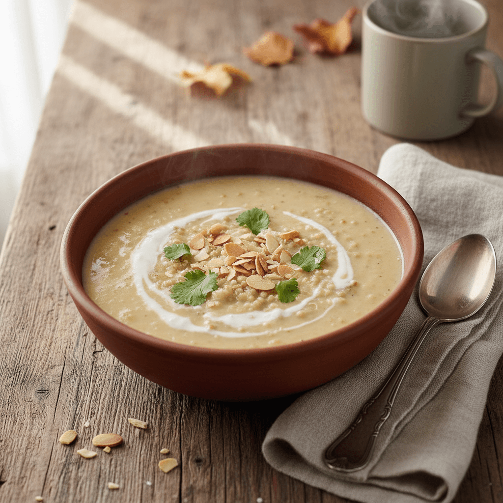 Creamy Quinoa and Coconut Soup