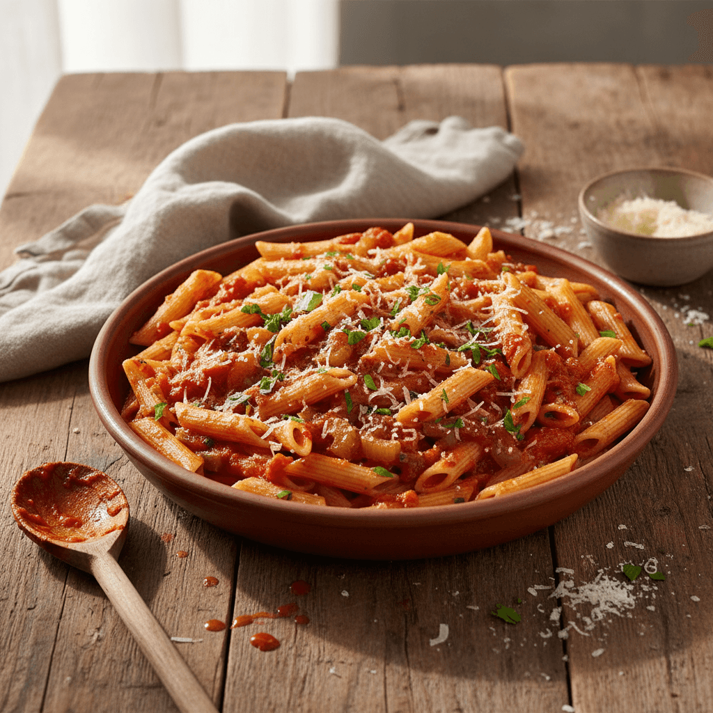 Pâtes à la Tomate et Céleri