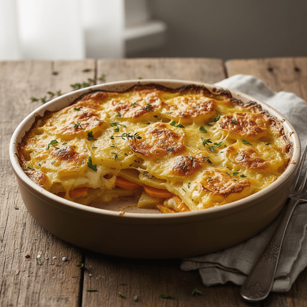 Potato and Carrot Gratin