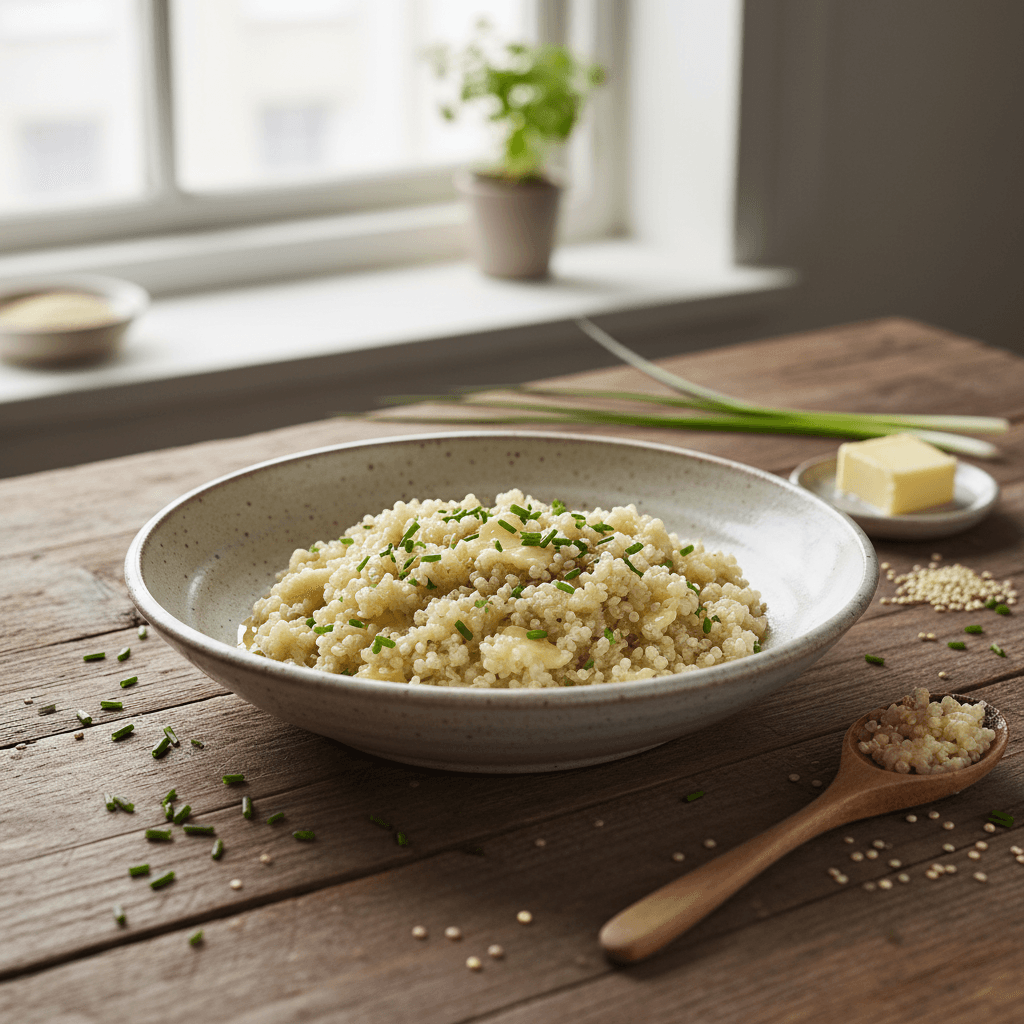 Weißes Risotto mit Quinoa