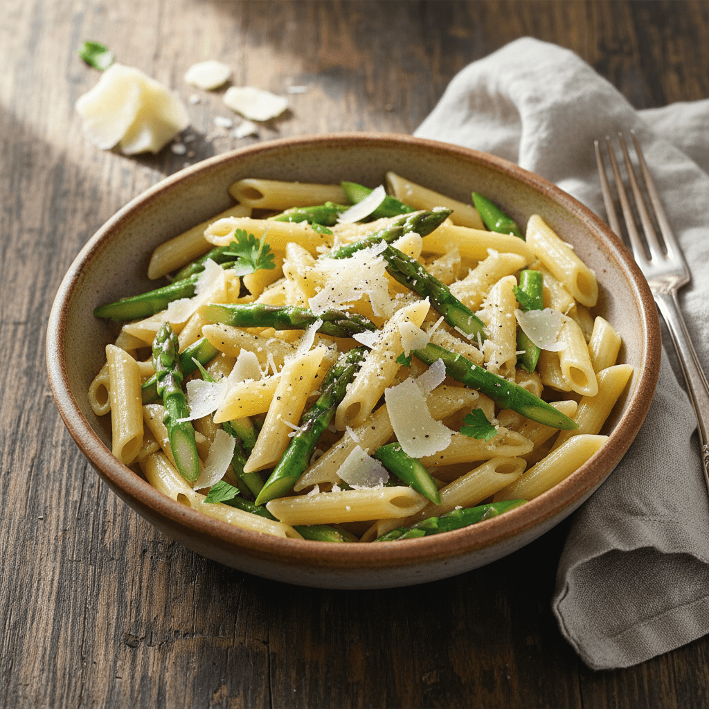 Pasta with Asparagus and Parmesan