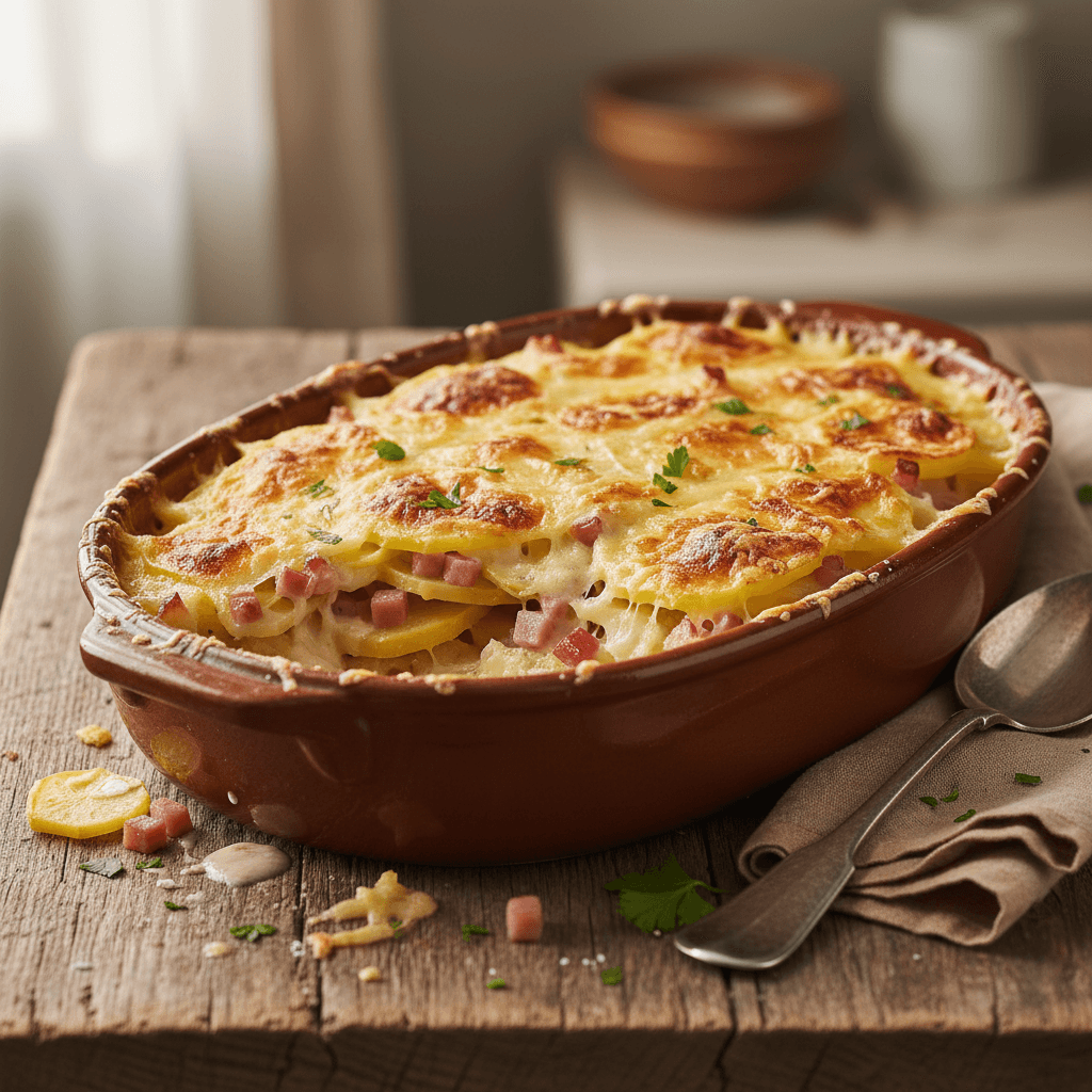 Potato and Ham Gratin