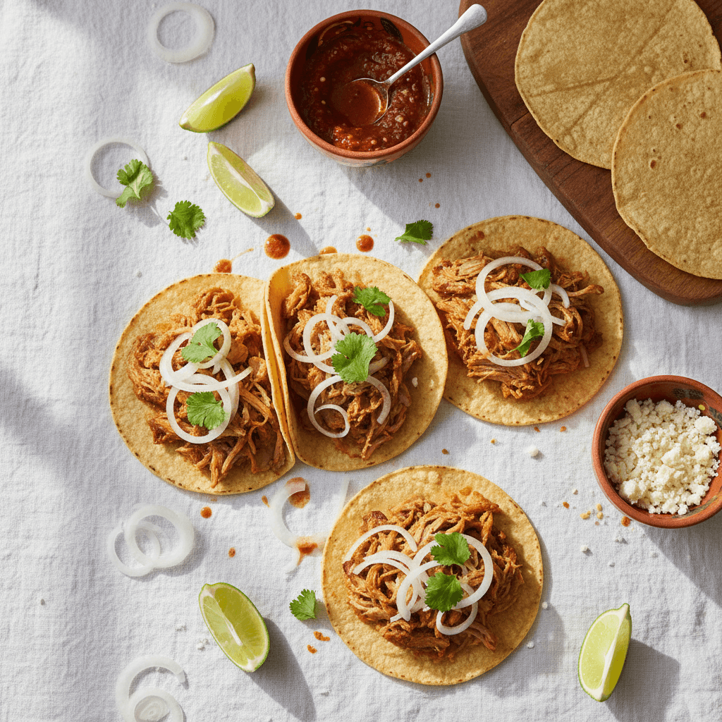 Tacos de Carnitas Porc Effiloché