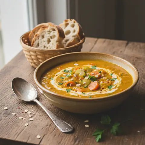 Curry de Carottes et Céleri à l'Avoine