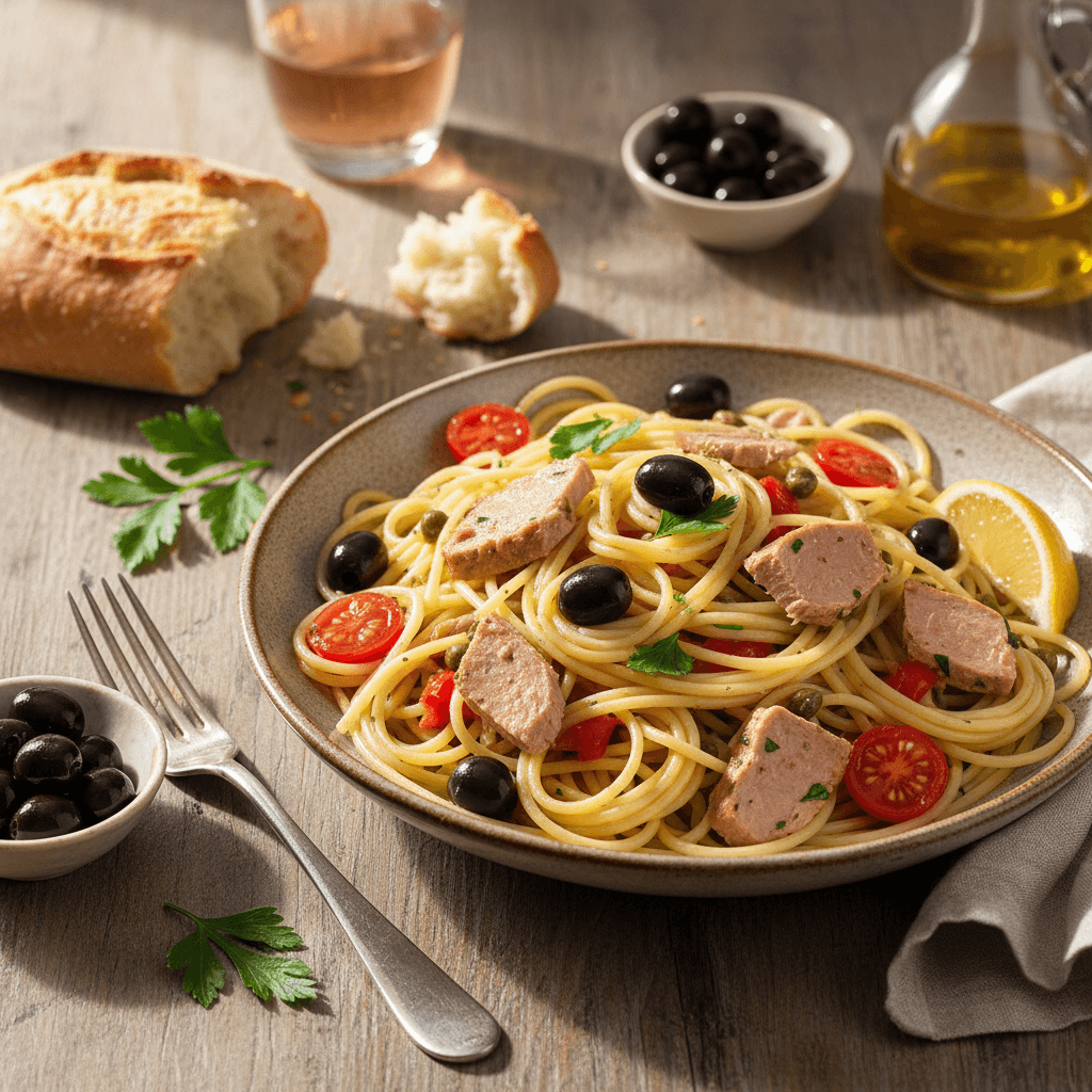 Tuna and Olive Pasta