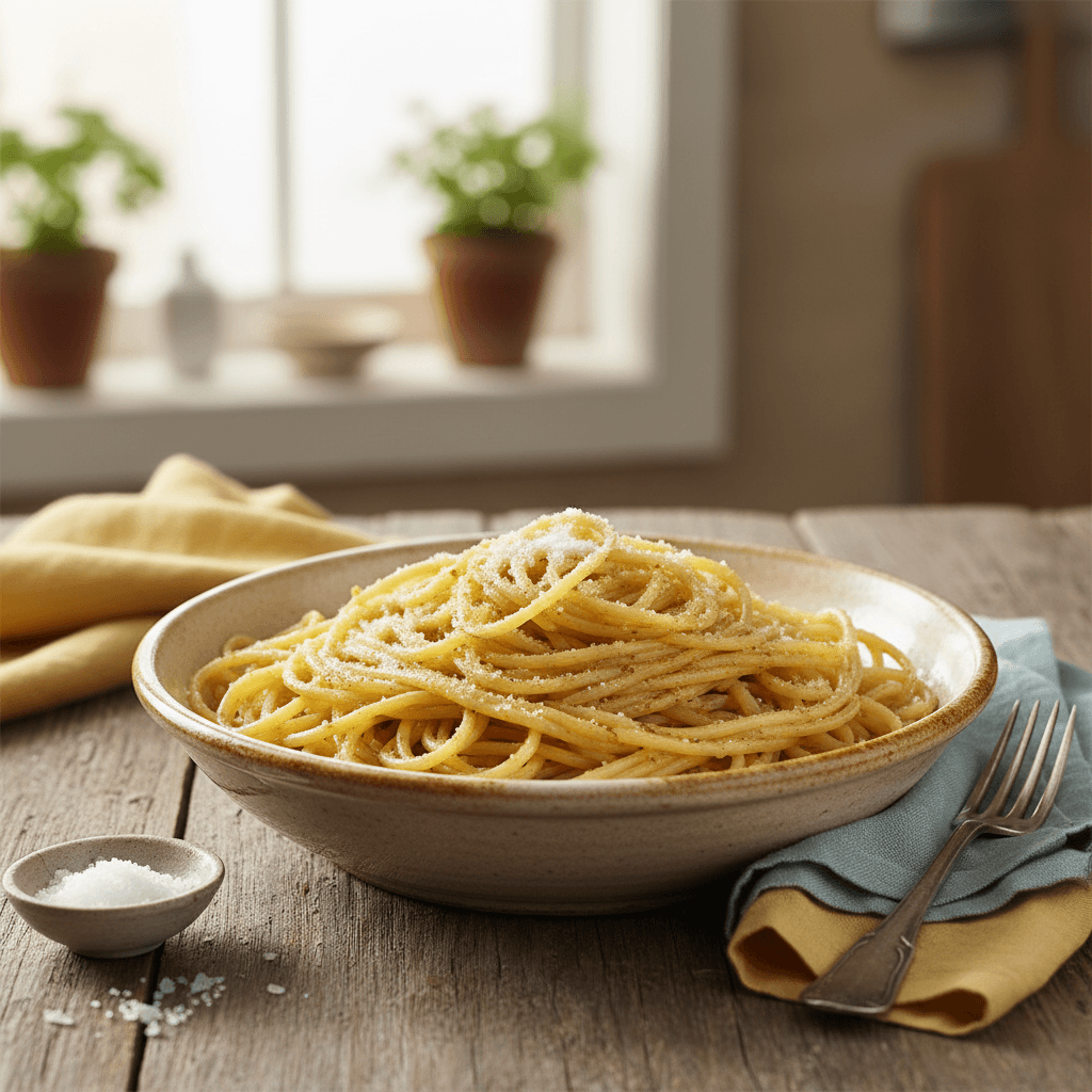 Pasta with Butter and Golden Flour