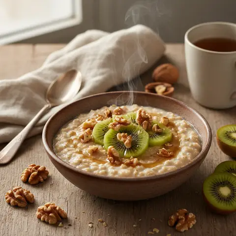 Porridge aux Noix et Kiwis