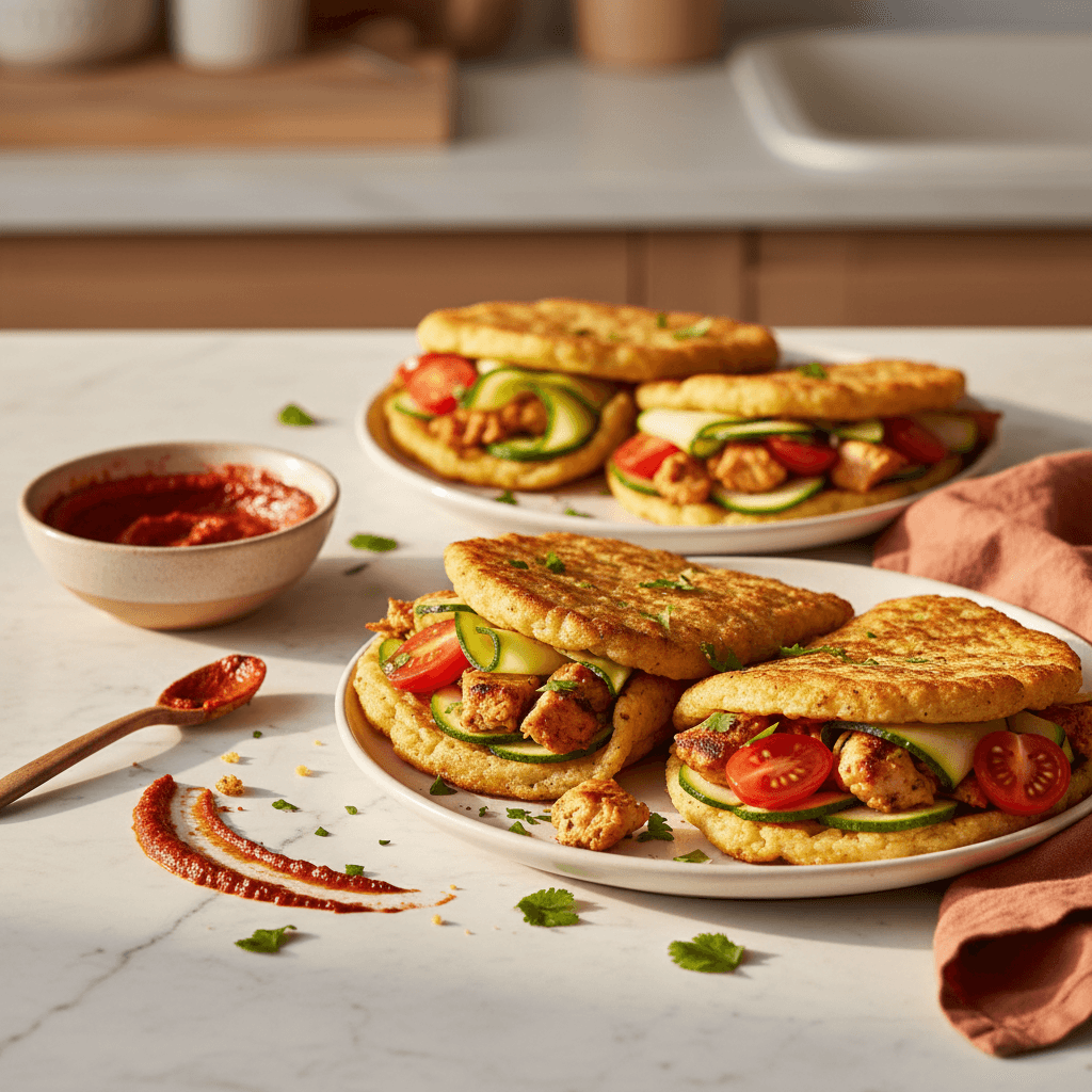 Wraps de chou-fleur à la dinde et harissa