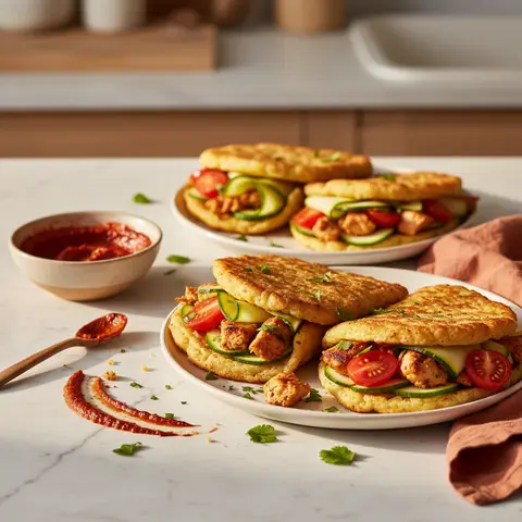 Wraps de chou-fleur à la dinde et harissa