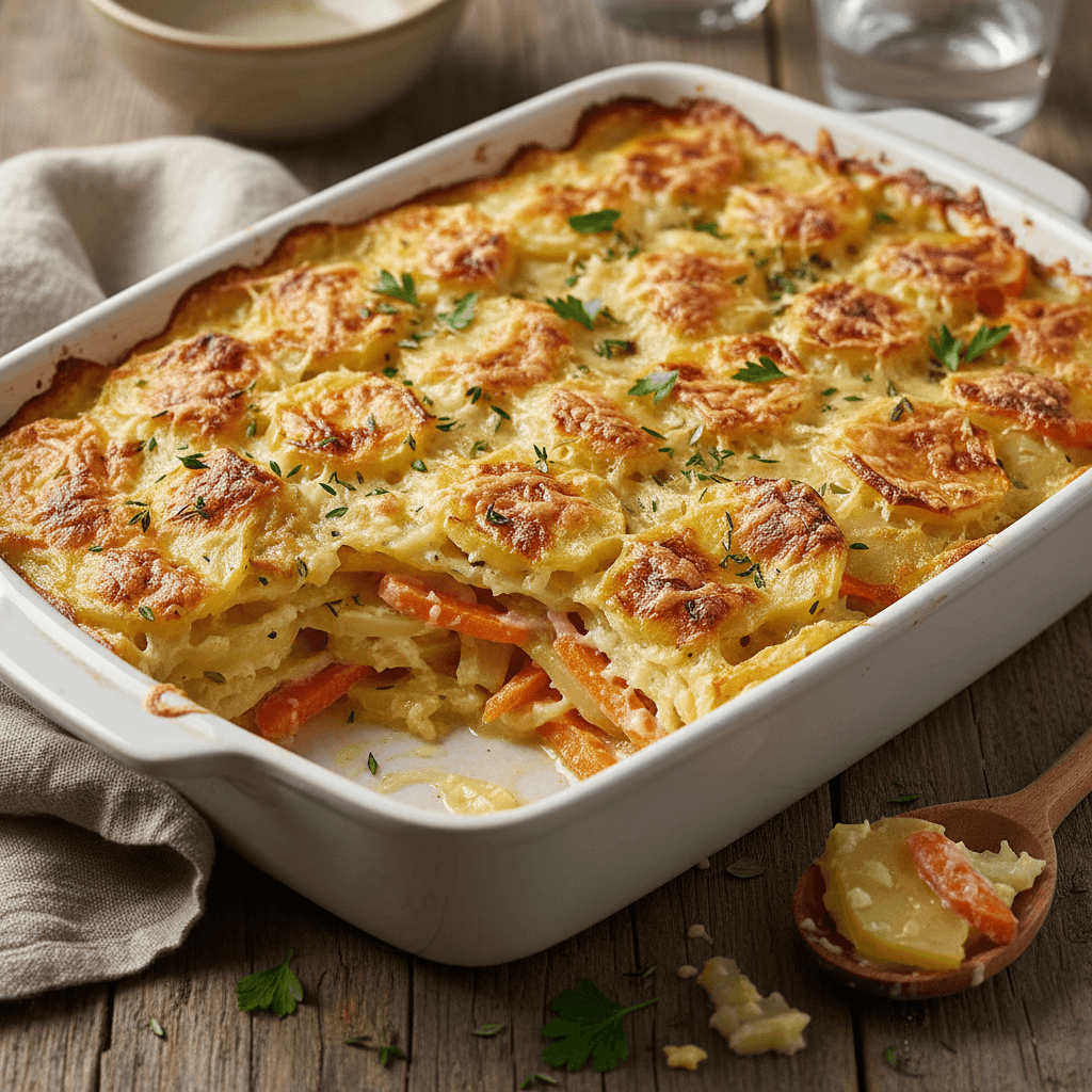 Potato and Carrot Gratin