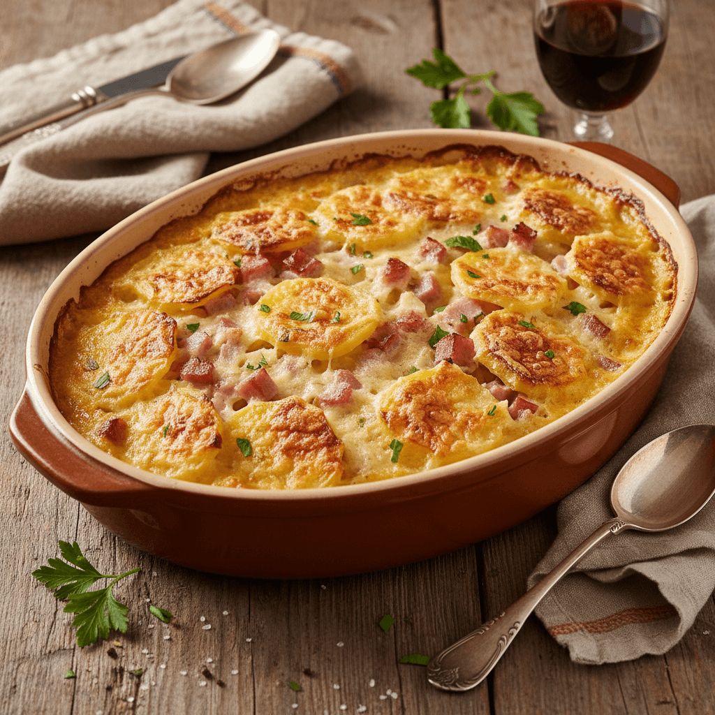 Kartoffel-Schinken-Auflauf