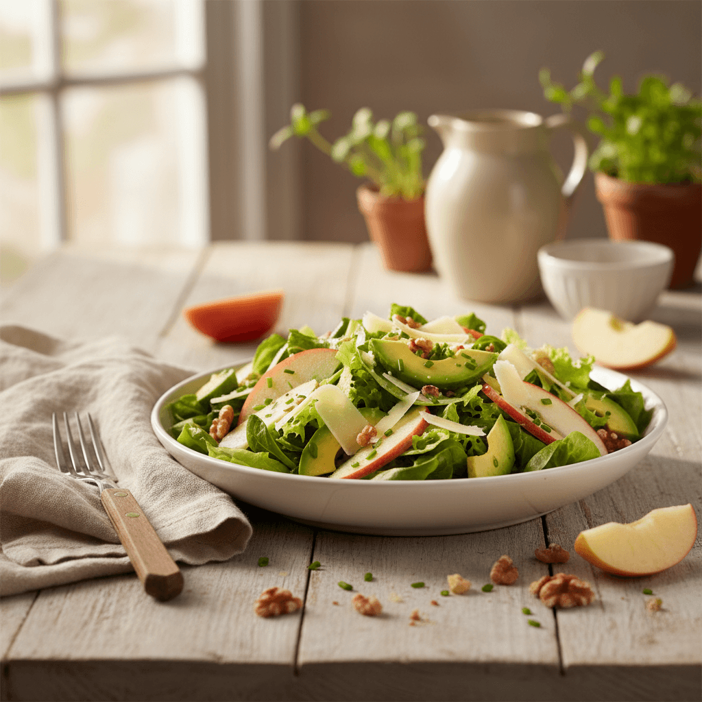 Salade Composée Avocat, Pomme et Comté