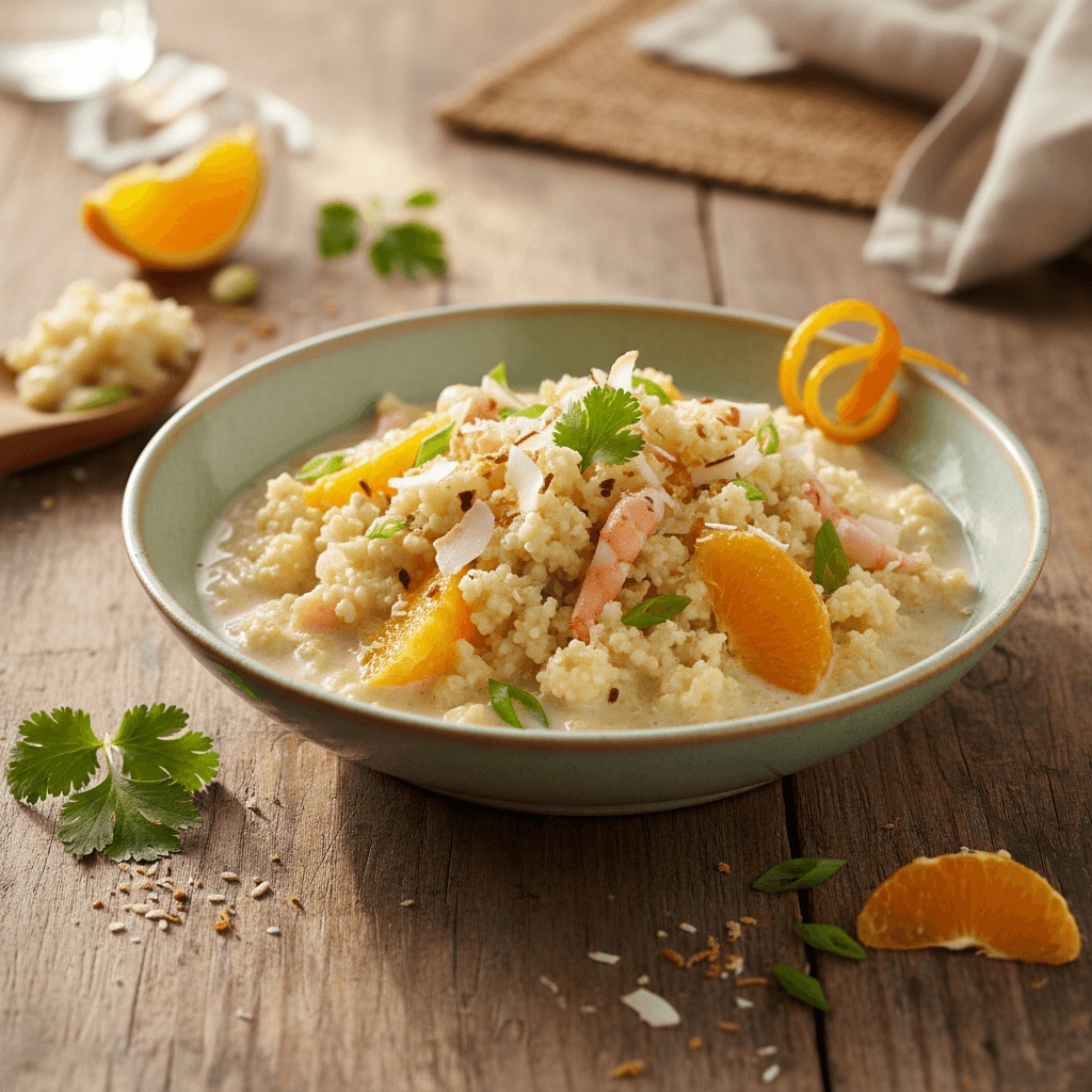 Cauliflower Rice with Coconut Milk and Orange