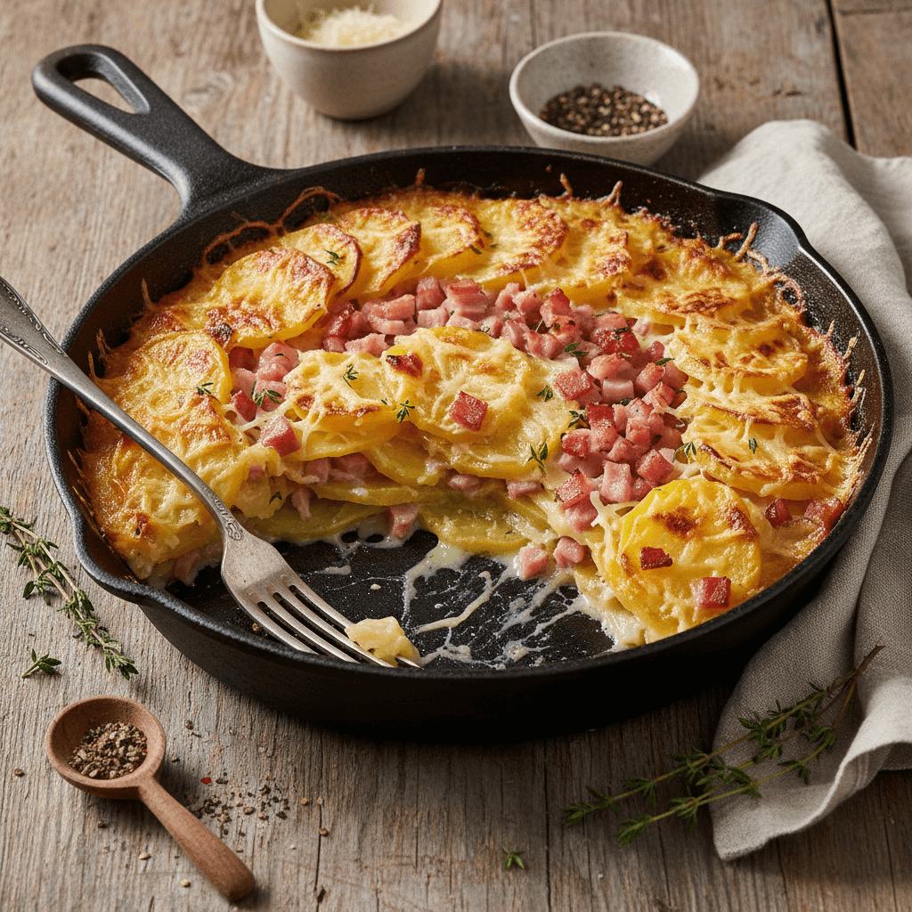 Potato and Ham Gratin