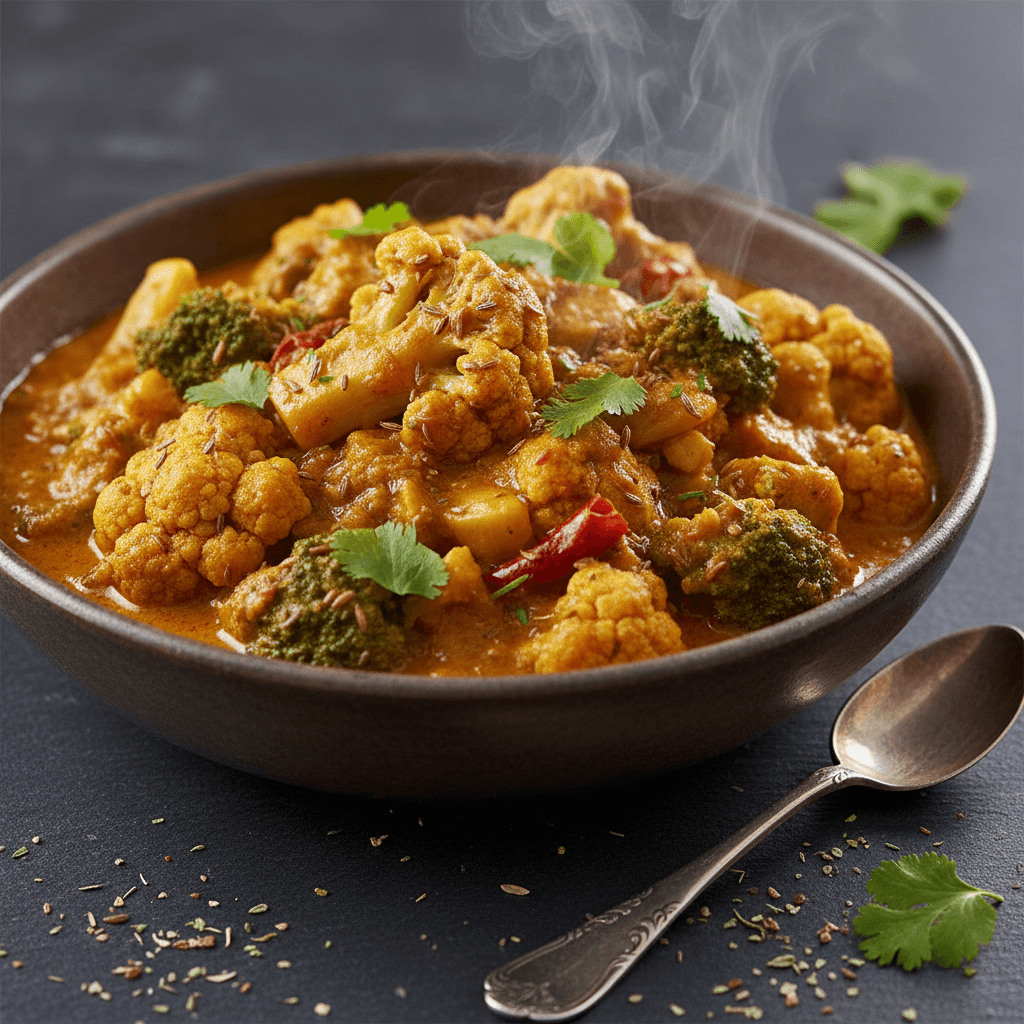 Curry de Chou-fleur et Brocoli