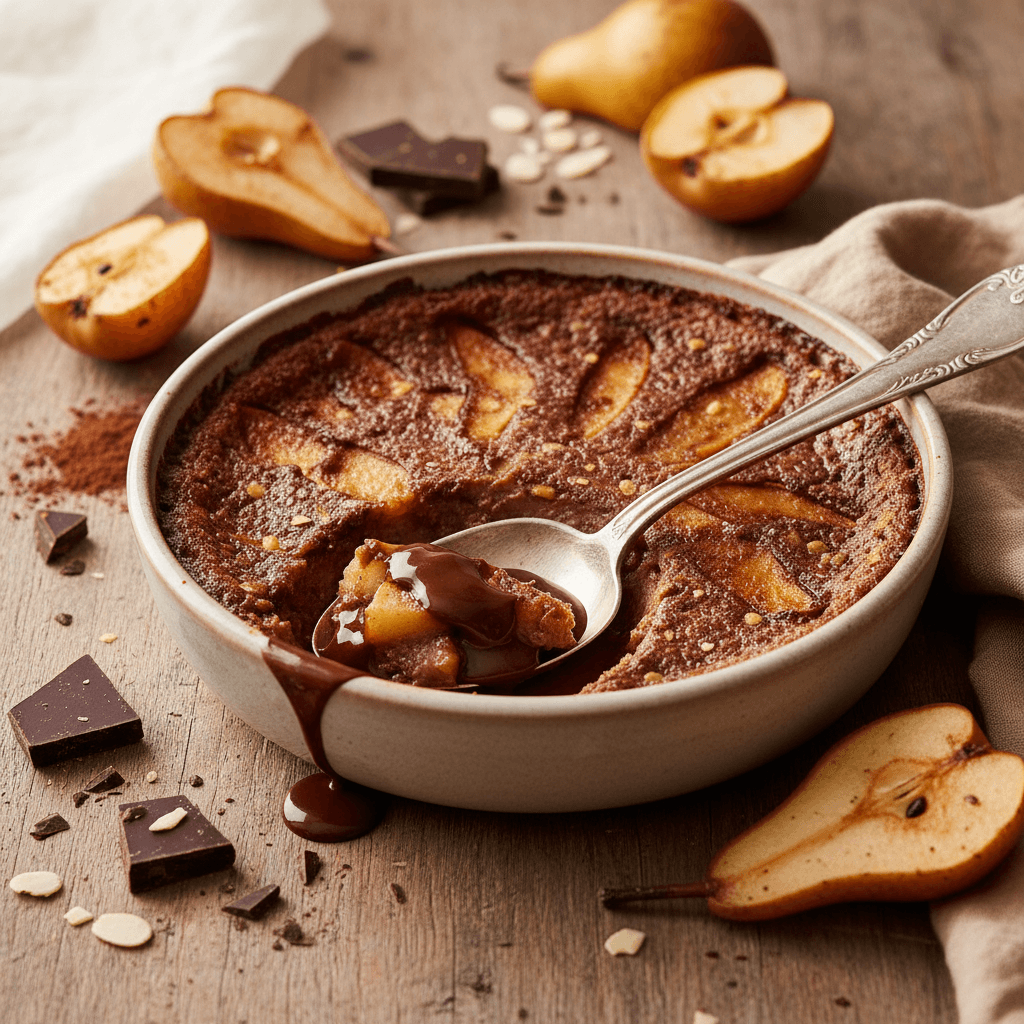Apple-Pear Chocolate Gratin