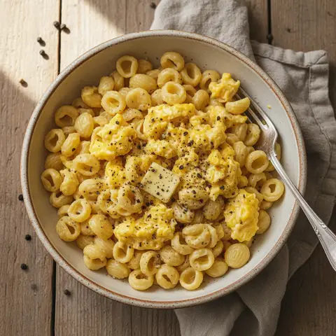 Pâtes aux Oeufs et Poivre à la Carbonara Simplifiée