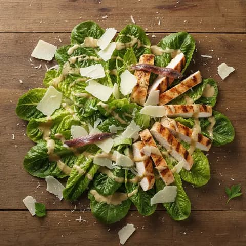 Salade César au poulet grillé sans croûtons