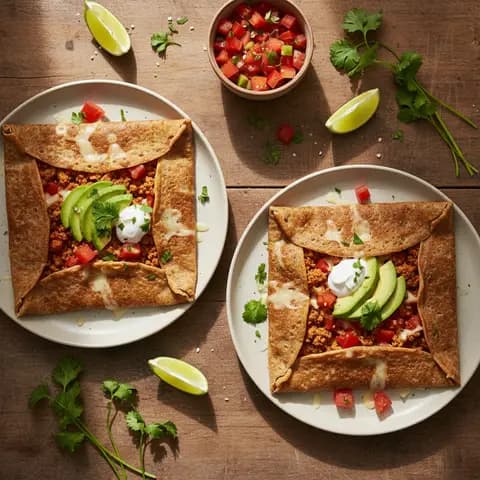 Galettes Bretonnes Farcies Végétariennes à la Mexicaine