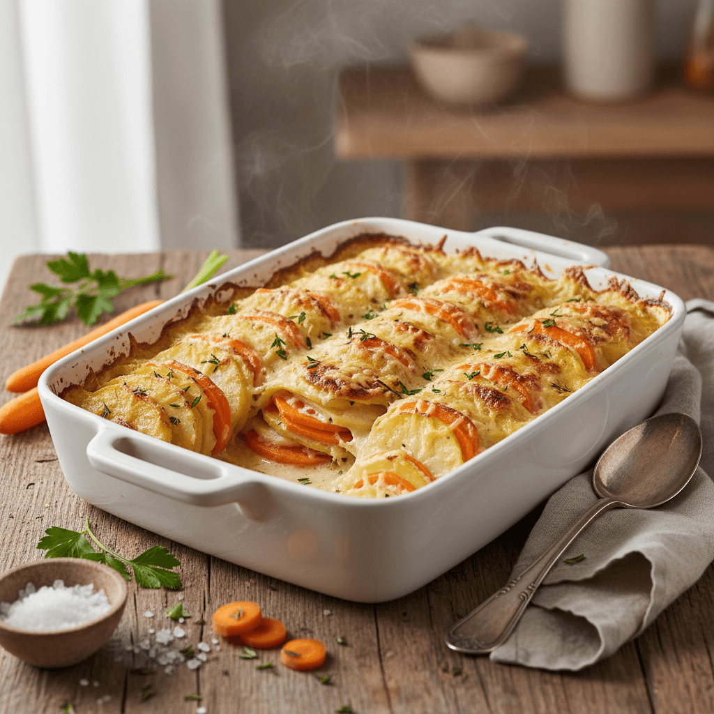 Kartoffel-Karotten-Auflauf