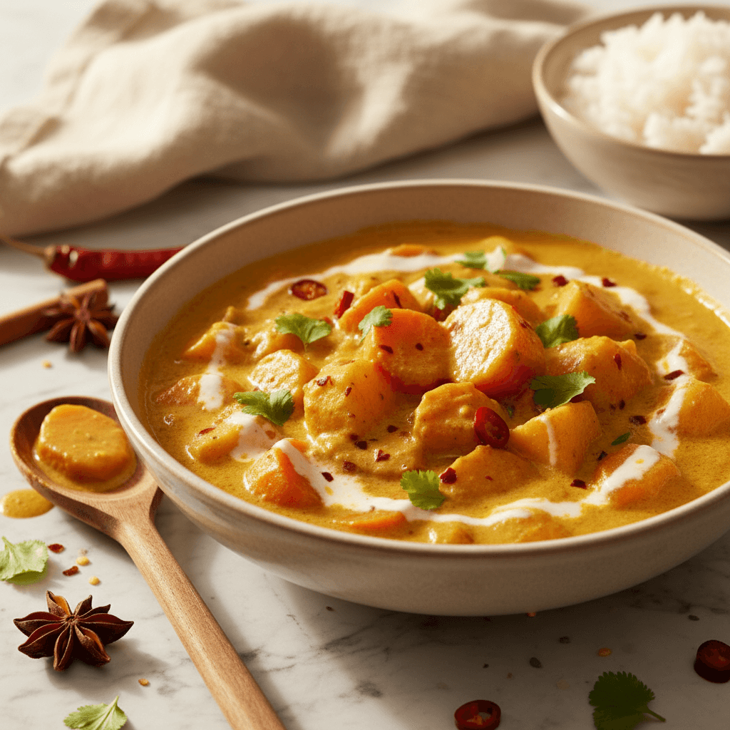 Curry de carotte et pomme de terre