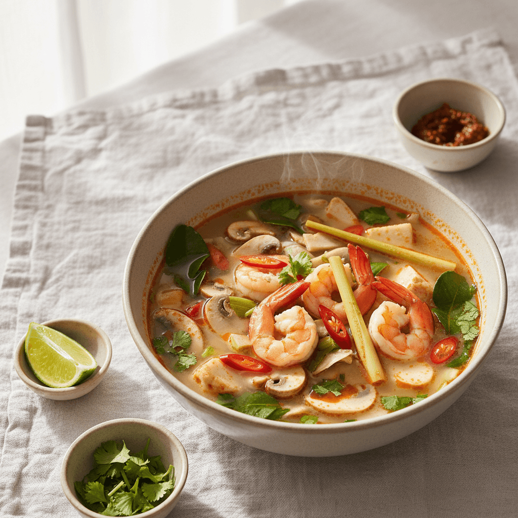 Tom Yum Goong (Soupe Tom Yum aux Crevettes)