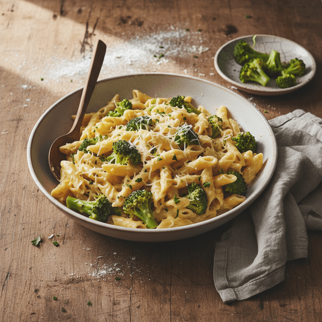 Pasta mit Gruyère und Brokkoli