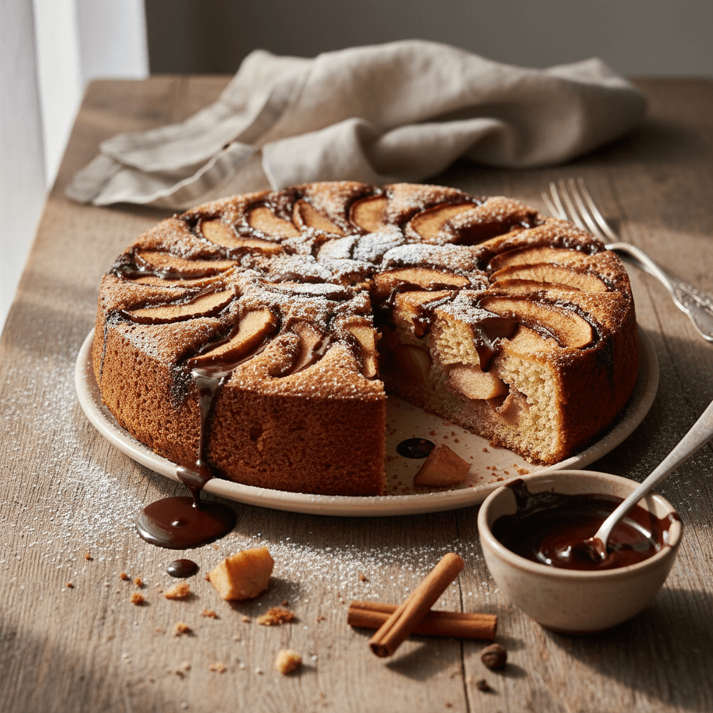 Apfel-Schokoladen-Dessert