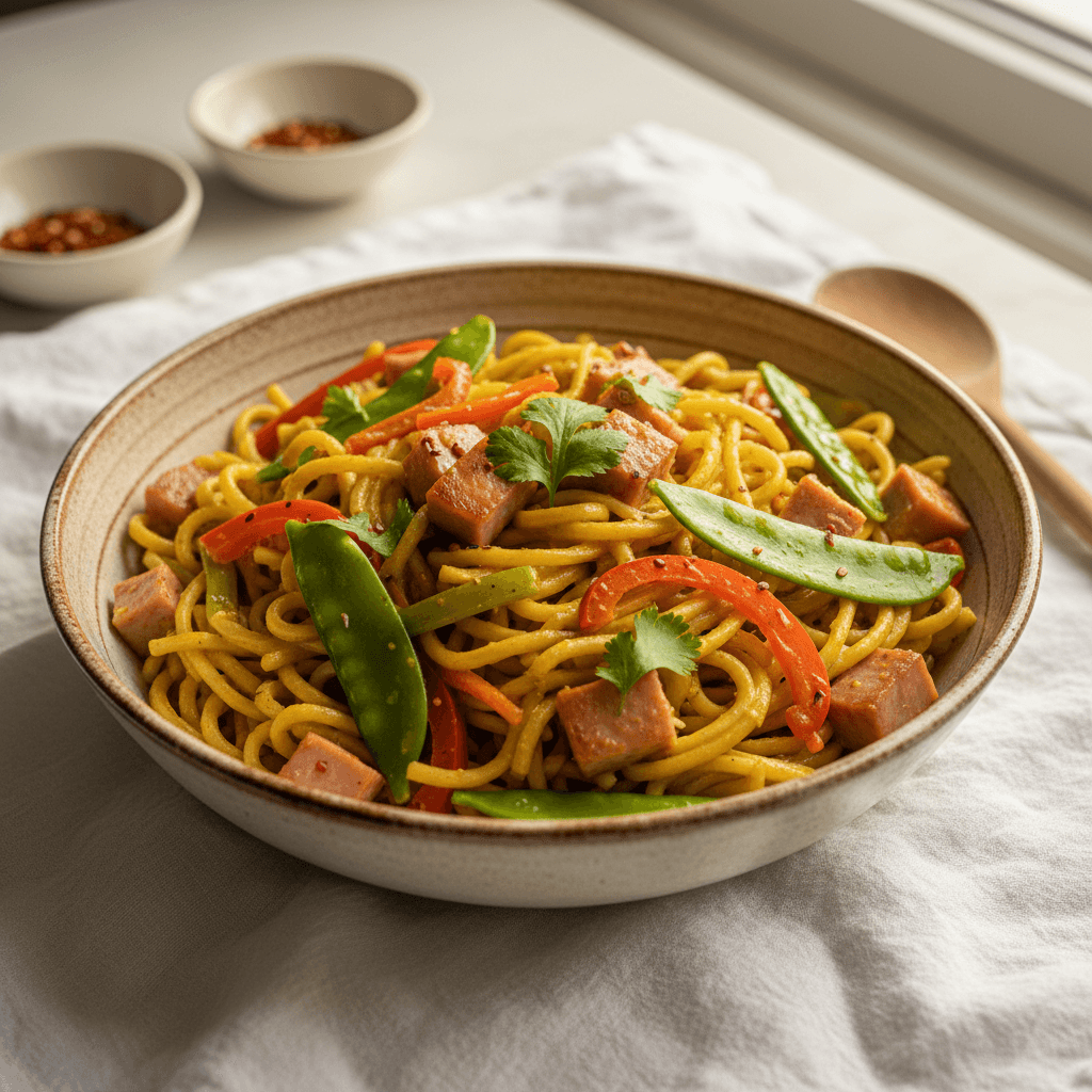 Curry Asiatique Rapide aux Pâtes