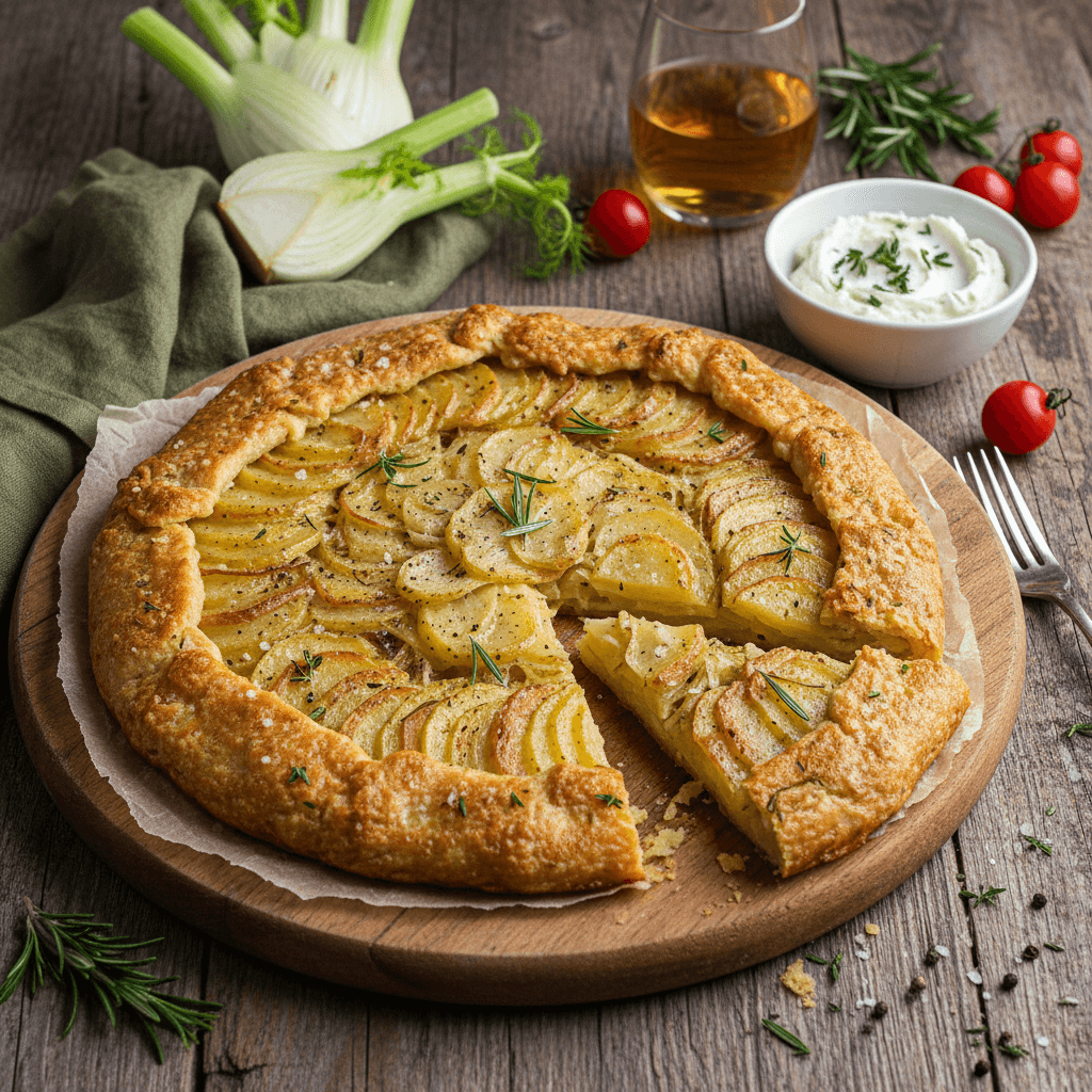 Galette Italienne de Pommes de Terre et Fenouil