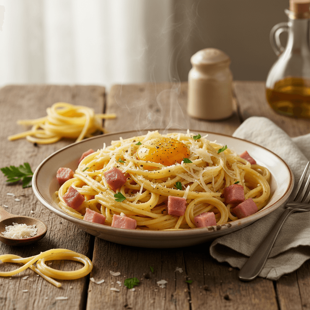 Pâtes à la Carbonara Simplifiée