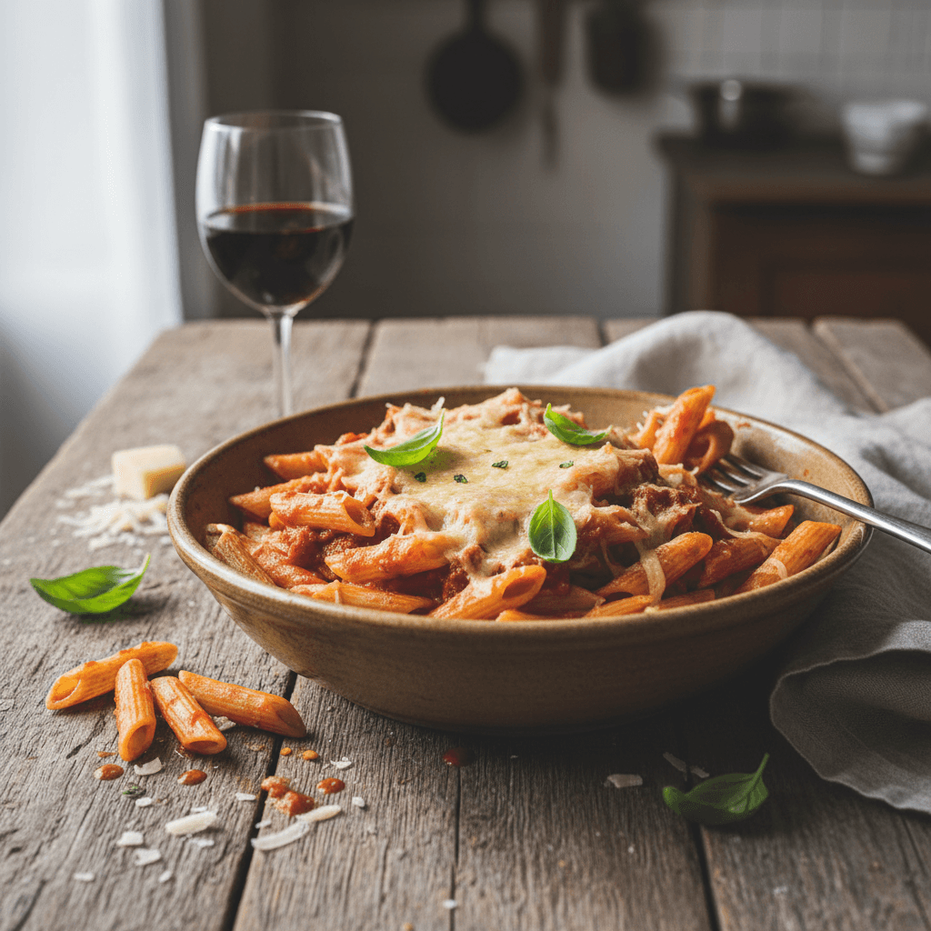 Pâtes à la Tomate et Comté