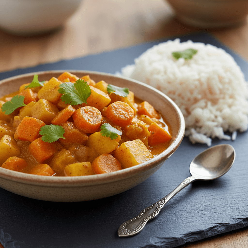 Curry de Pommes de Terre et Carottes