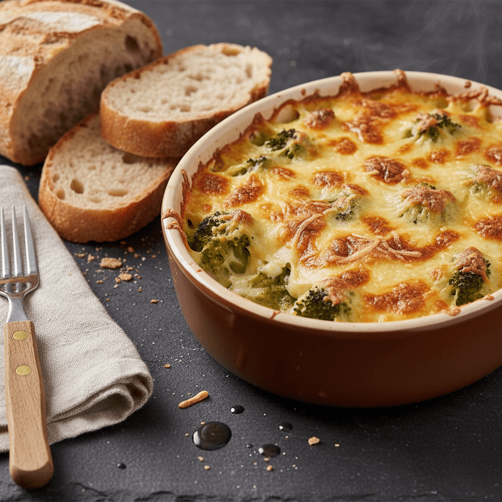 Gratin Simple Brocoli-Gruyère