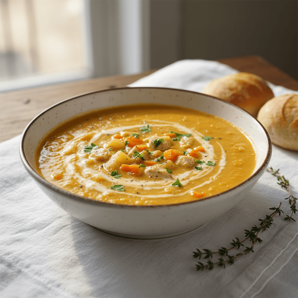 Soupe Velouté Poulet, Carotte et Pomme de Terre