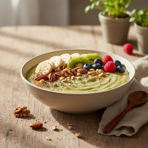 Smoothie Bowl Proteïné aux Fruits et Noix