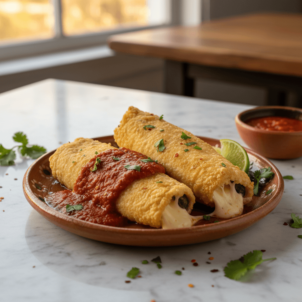 Chiles Rellenos de Queso (Piments Farcis au Fromage)