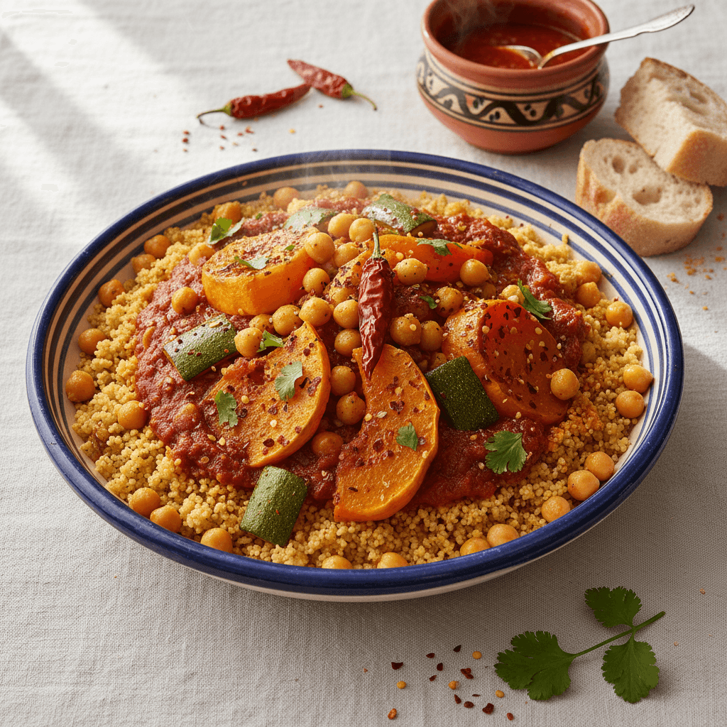 Couscous Tunisien aux Pois Chiches