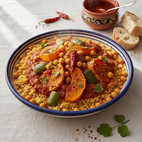 Couscous Tunisien aux Pois Chiches